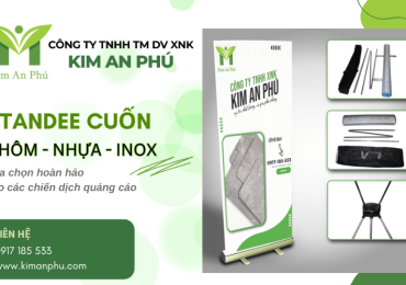 Standee cuốn nhôm, nhựa, inox - Lựa chọn hoàn hảo cho chiến dịch quảng cáo